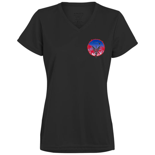 Ladies’ Moisture-Wicking V-Neck Tee